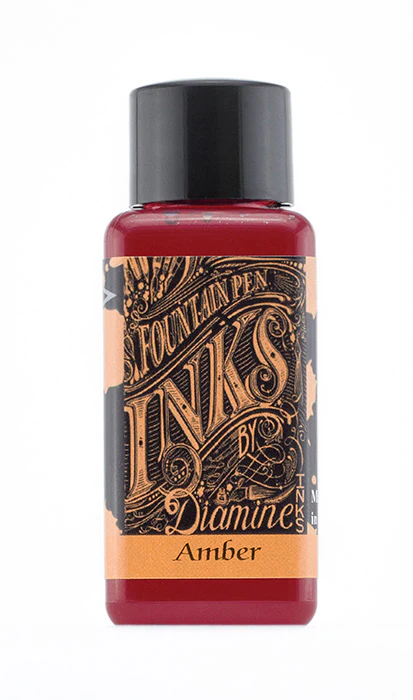 Diamine 30ml Fountain Pen Ink - Amber - Image 2