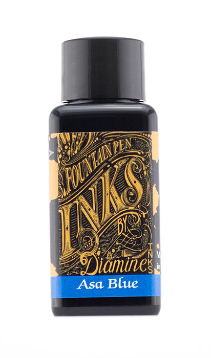 Diamine 30ml Fountain Pen Ink - Asa Blue - Image 2