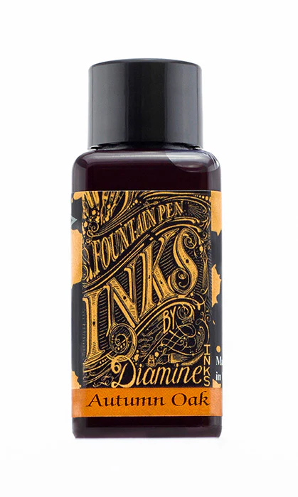 Diamine 30ml Fountain Pen Ink - Autumn Oak - Image 2
