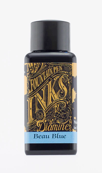 Diamine 30ml Fountain Pen Ink - Beau Blue - Image 2