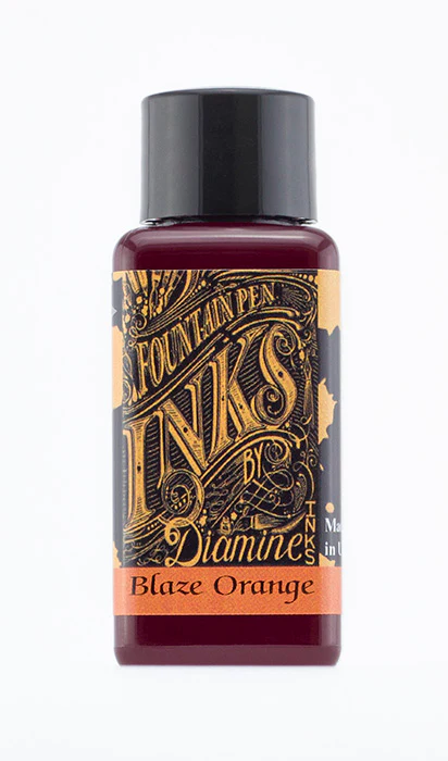 Diamine 30ml Fountain Pen Ink - Blaze Orange - Image 2