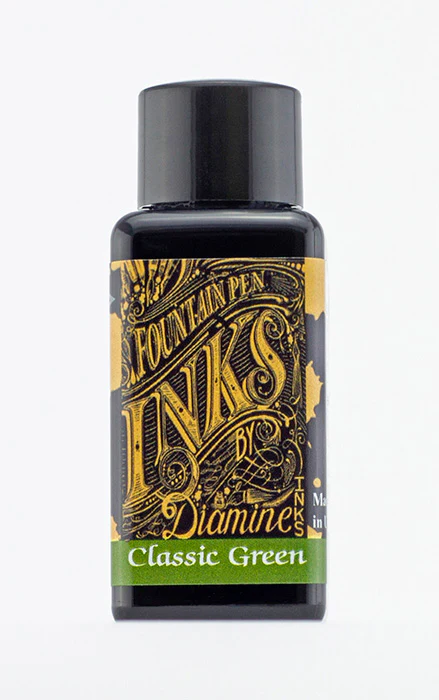Diamine 30ml Fountain Pen Ink - Classic Green - Image 2