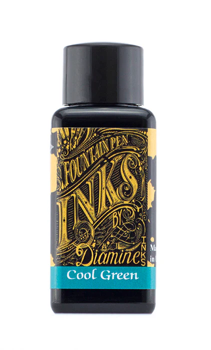 Diamine 30ml Fountain Pen Ink - Cool Green - Image 2
