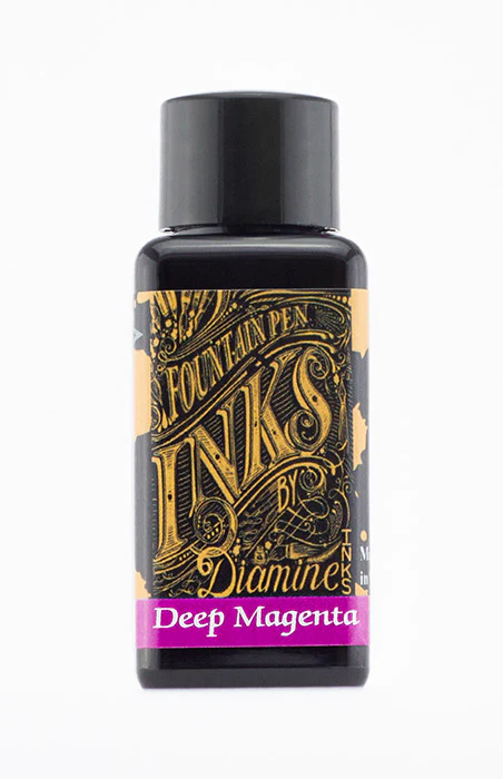 Diamine 30ml Fountain Pen Ink - Deep Magenta - Image 2