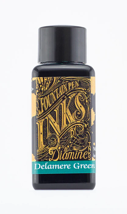 Diamine 30ml Fountain Pen Ink - Delamere Green - Image 2