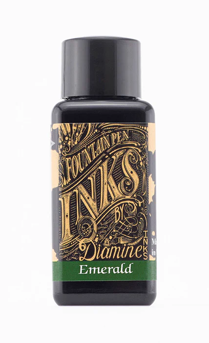 Diamine 30ml Fountain Pen Ink - Emerald - Image 2