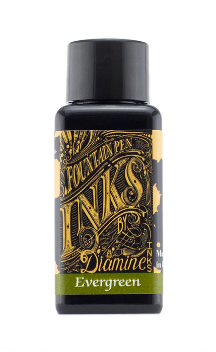 Diamine 30ml Fountain Pen Ink - Evergreen - Image 2