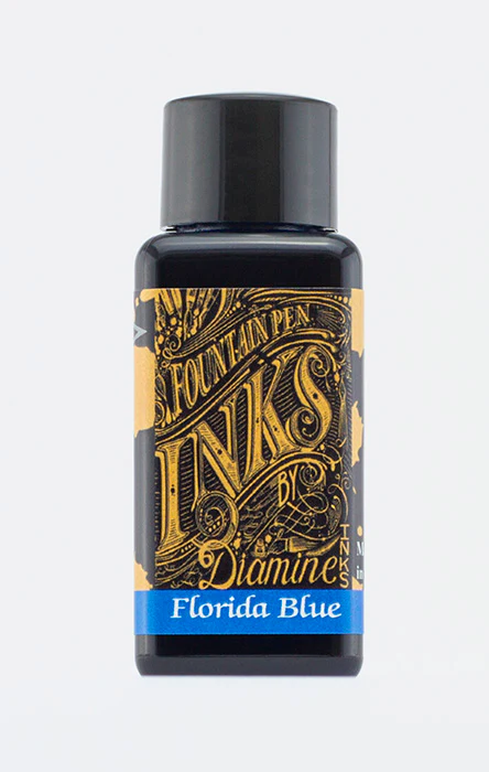 Diamine 30ml Fountain Pen Ink - Florida Blue - Image 2
