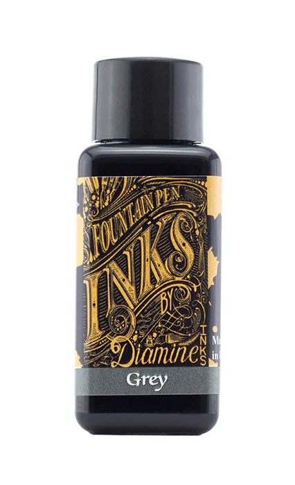 Diamine 30ml Fountain Pen Ink - Grey - Image 2