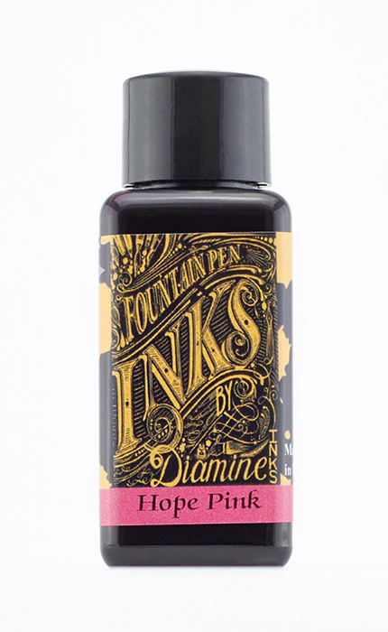 Diamine 30ml Fountain Pen Ink - Hope Pink - Image 2