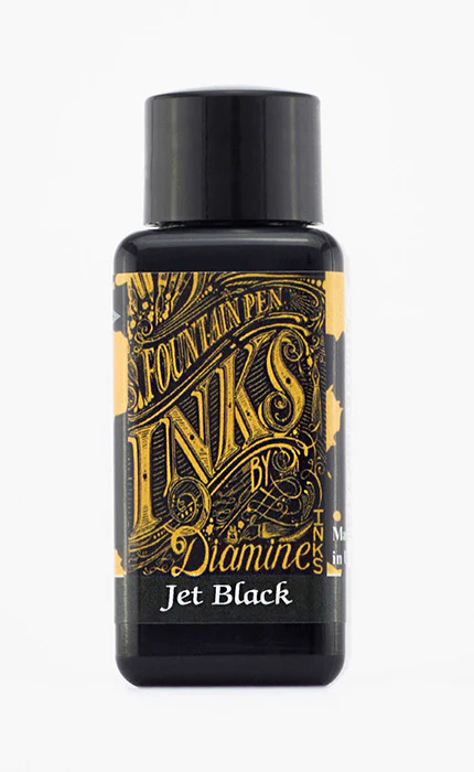 Diamine 30ml Fountain Pen Ink - Jet Black - Image 2