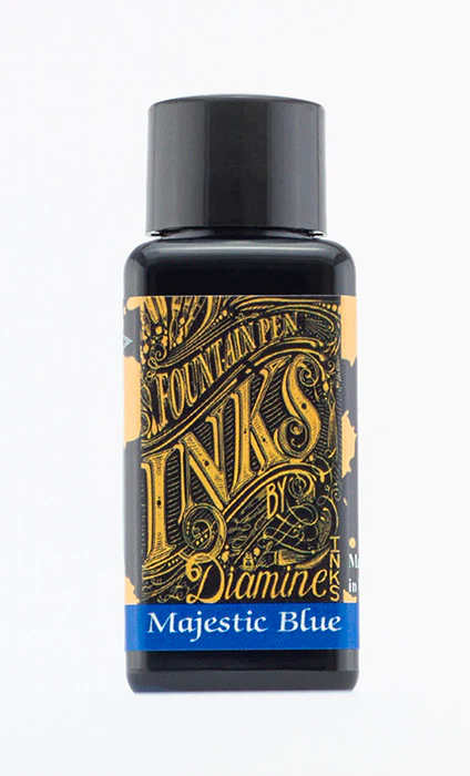 Diamine 30ml Fountain Pen Ink - Majestic Blue - Image 2