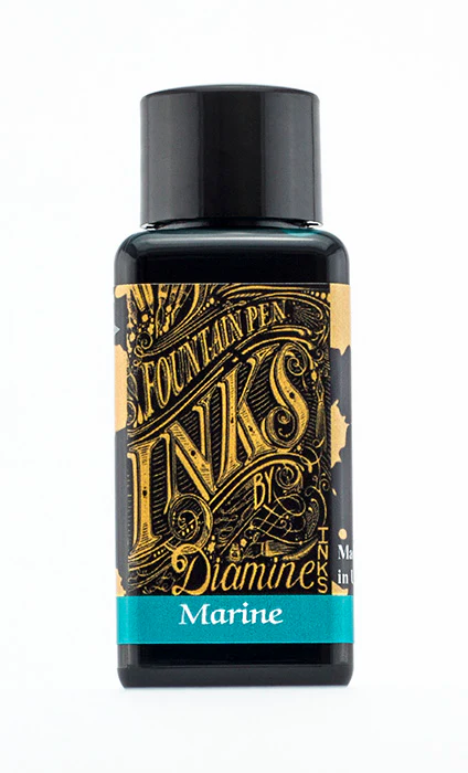 Diamine 30ml Fountain Pen Ink - Marine - Image 2