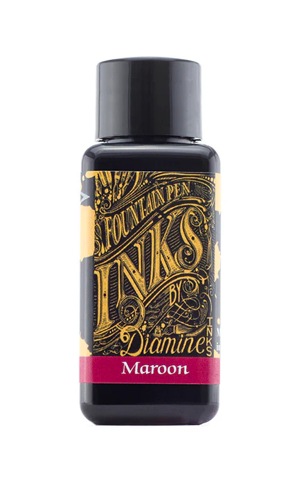 Diamine 30ml Fountain Pen Ink - Maroon - Image 2