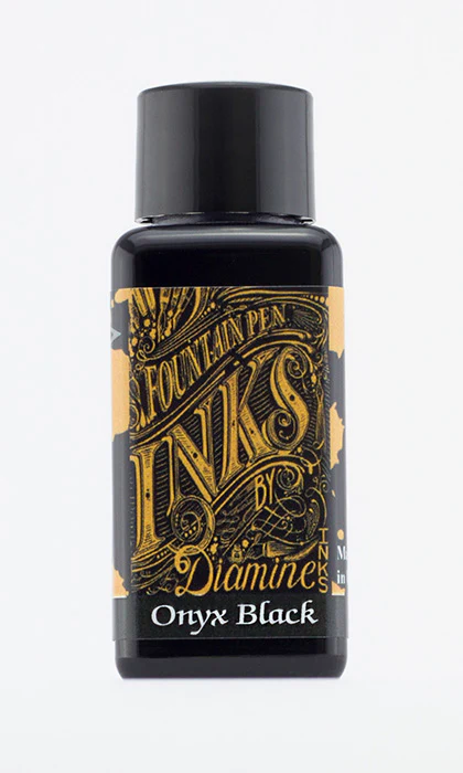 Diamine 30ml Fountain Pen Ink - Onyx Black - Image 2