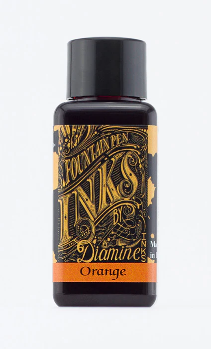 Diamine 30ml Fountain Pen Ink - Orange - Image 2
