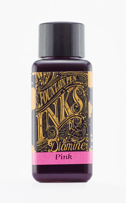 Diamine 30ml Fountain Pen Ink - Pink - Image 2
