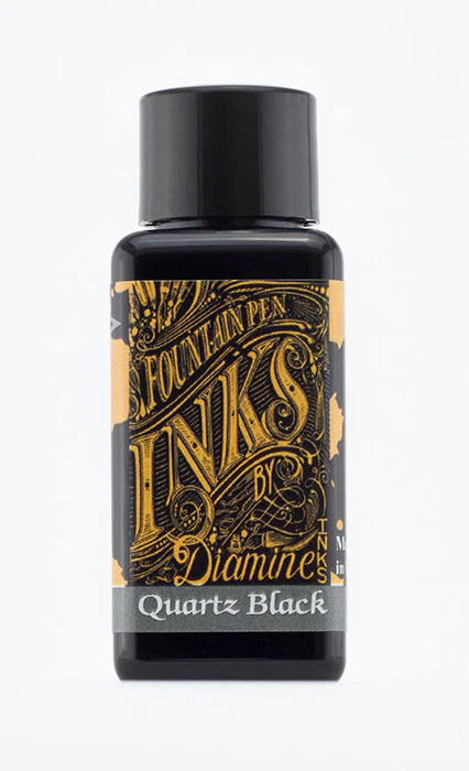 Diamine 30ml Fountain Pen Ink - Quartz Black - Image 2