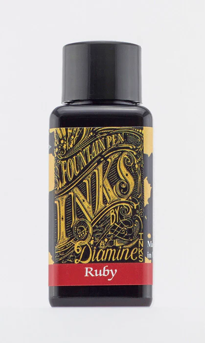 Diamine 30ml Fountain Pen Ink - Ruby - Image 2