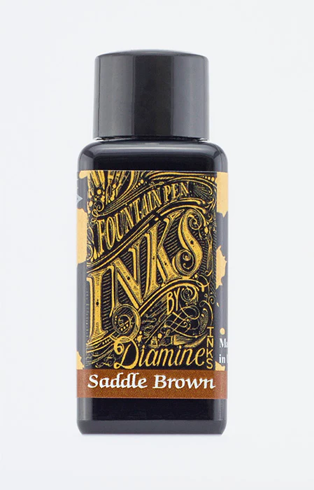 Diamine 30ml Fountain Pen Ink - Saddle Brown - Image 2