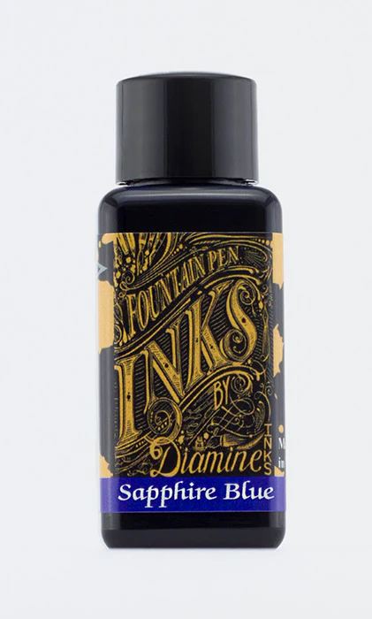 Diamine 30ml Fountain Pen Ink - Sapphire Blue - Image 2