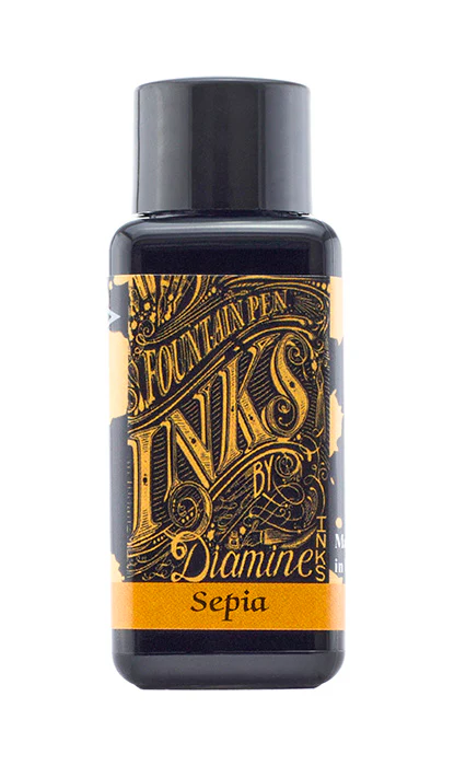 Diamine 30ml Fountain Pen Ink - Sepia - Image 2