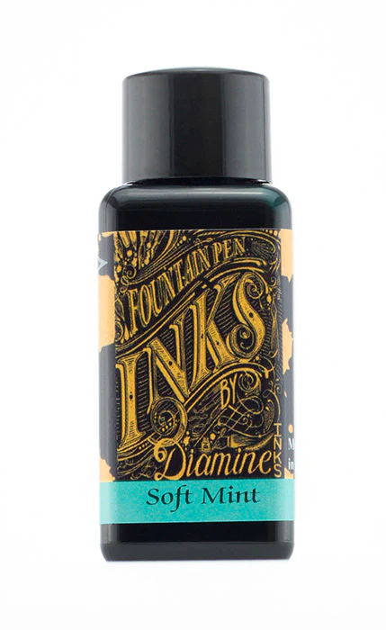 Diamine 30ml Fountain Pen Ink - Soft Mint - Image 2