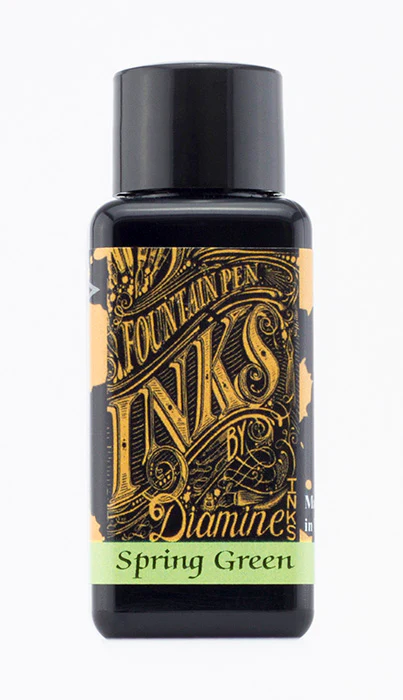 Diamine 30ml Fountain Pen Ink - Spring Green - Image 2