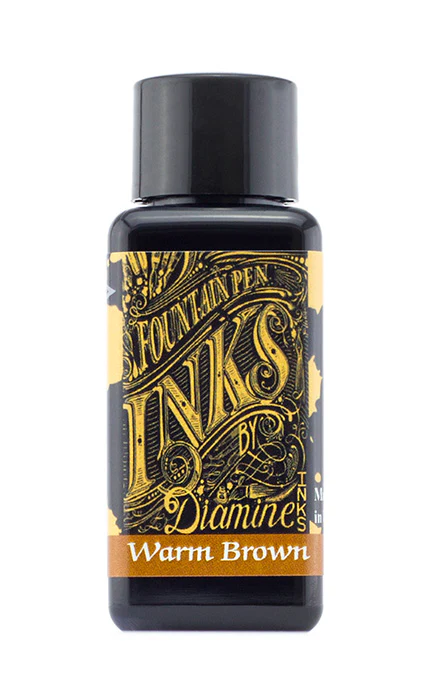 Diamine 30ml Fountain Pen Ink - Warm Brown - Image 2