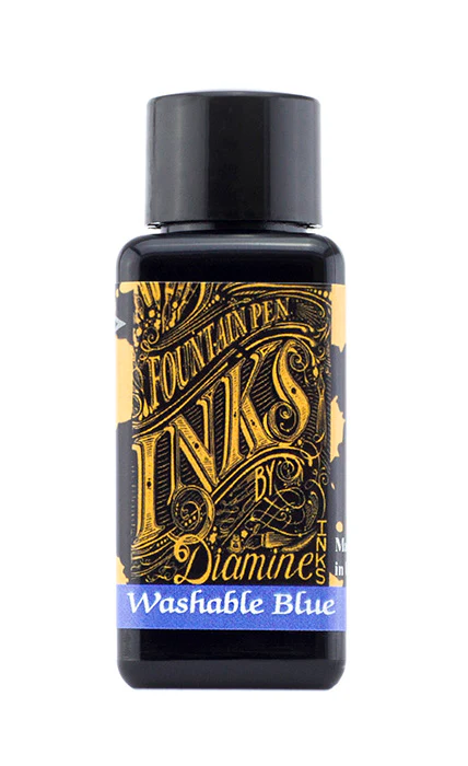 Diamine 30ml Fountain Pen Ink - Washable Blue - Image 2