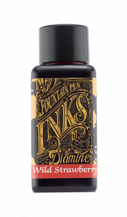 Diamine 30ml Fountain Pen Ink - Wild Strawberry - Image 2