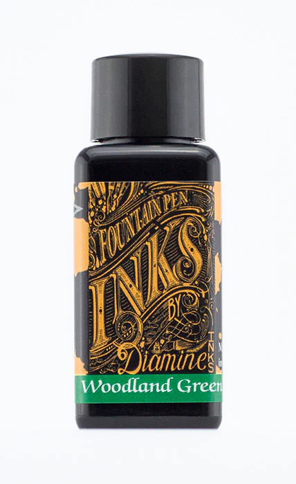 Diamine 30ml Fountain Pen Ink - Woodland Green - Image 2