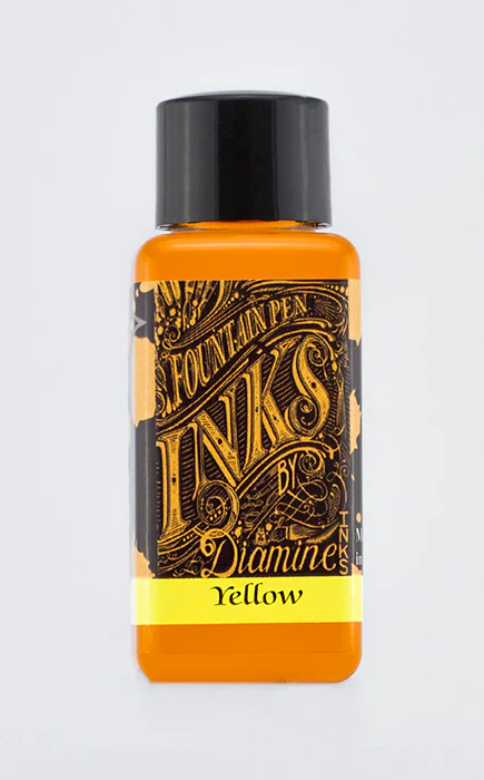 Diamine 30ml Fountain Pen Ink - Yellow - Image 2