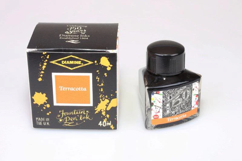 Diamine 40ml Fountain Pen Ink 150th Anniversary - Terracotta - Image 2