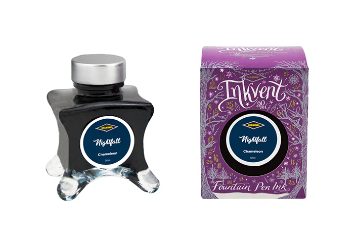 Diamine 50ml Inkvent Chameleon Fountain Pen Ink - Nightfall - Image 2