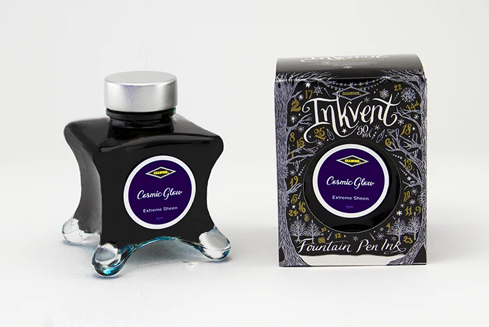 Diamine 50ml Inkvent Extreme Sheen Fountain Pen Ink - Cosmic Glow - Image 2