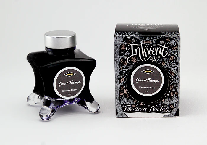 Diamine 50ml Inkvent Extreme Sheen Fountain Pen Ink - Good Tidings - Image 2