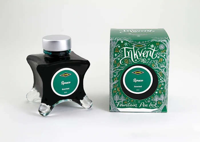 Diamine 50ml Inkvent Scent Fountain Pen Ink - Spruce - Image 2