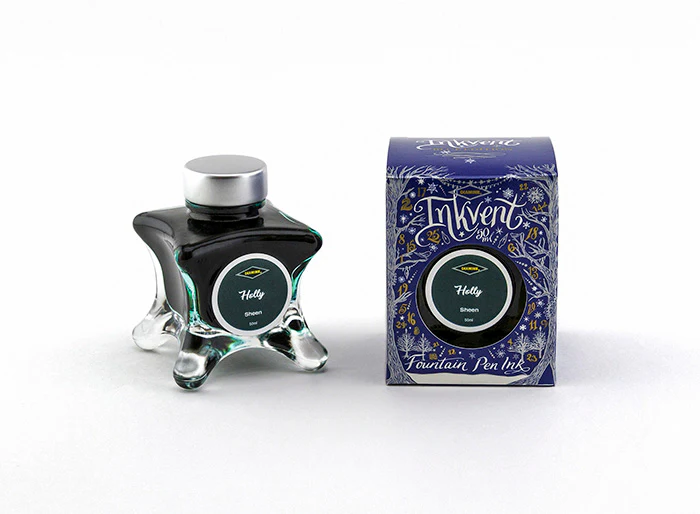 Diamine 50ml Inkvent Sheen Fountain Pen Ink - Holly - Image 2