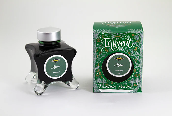 Diamine 50ml Inkvent Shimmer Fountain Pen Ink - Alpine - Image 2