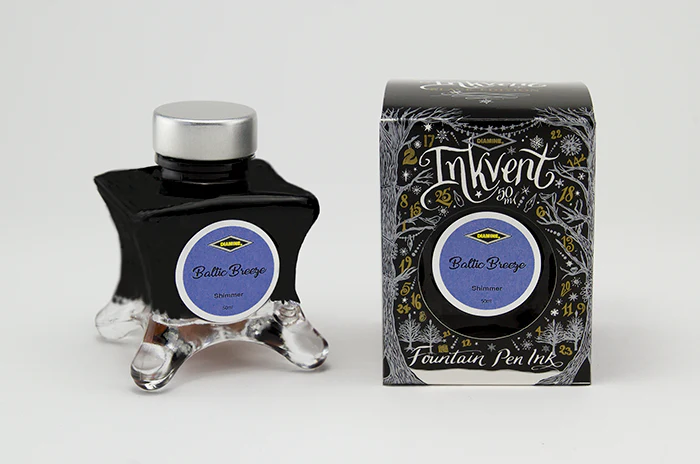 Diamine 50ml Inkvent Shimmer Fountain Pen Ink - Baltic Breeze - Image 2