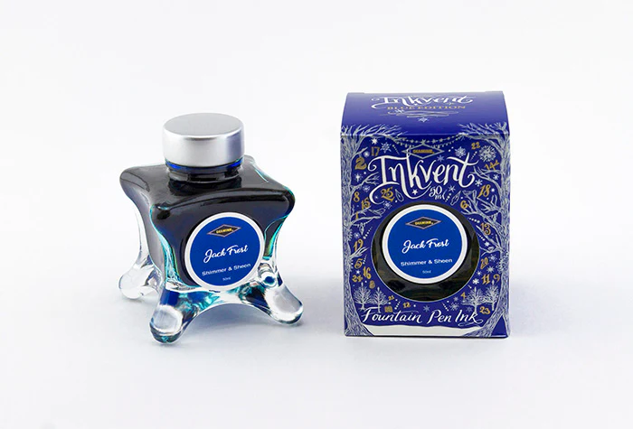 Diamine 50ml Inkvent Shimmer & Sheen Fountain Pen Ink - Jack Frost - Image 2