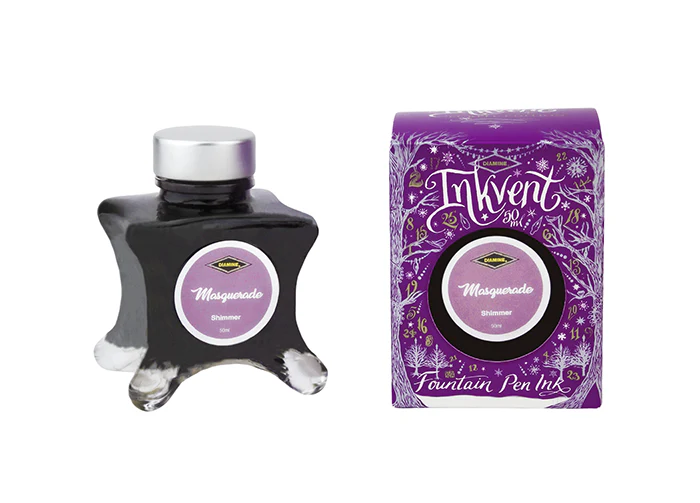 Diamine 50ml Inkvent Shimmer Fountain Pen Ink - Masquerade - Image 2
