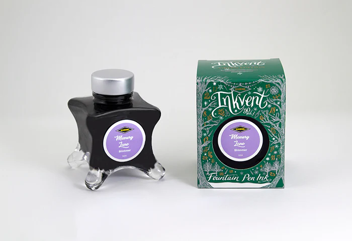 Diamine 50ml Inkvent Shimmer Fountain Pen Ink - Memory Lane - Image 2