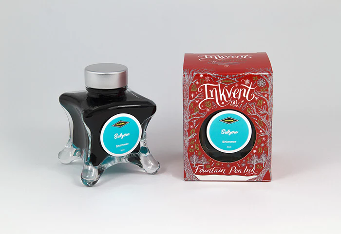 Diamine 50ml Inkvent Shimmer Fountain Pen Ink - Subzero - Image 2