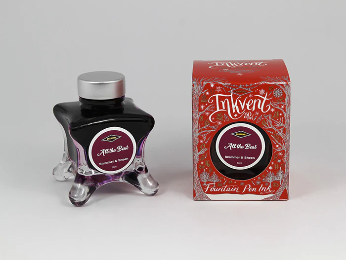 Diamine 50ml Inkvent Shimmer & Sheen Fountain Pen Ink - All the Best - Image 2