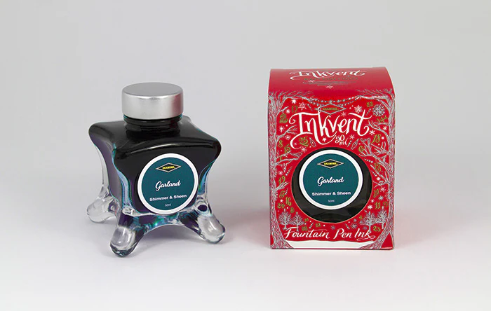 Diamine 50ml Inkvent Shimmer & Sheen Fountain Pen Ink - Garland - Image 2