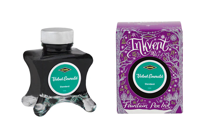 Diamine 50ml Inkvent Standard Fountain Pen Ink - Velvet Emerald - Image 2