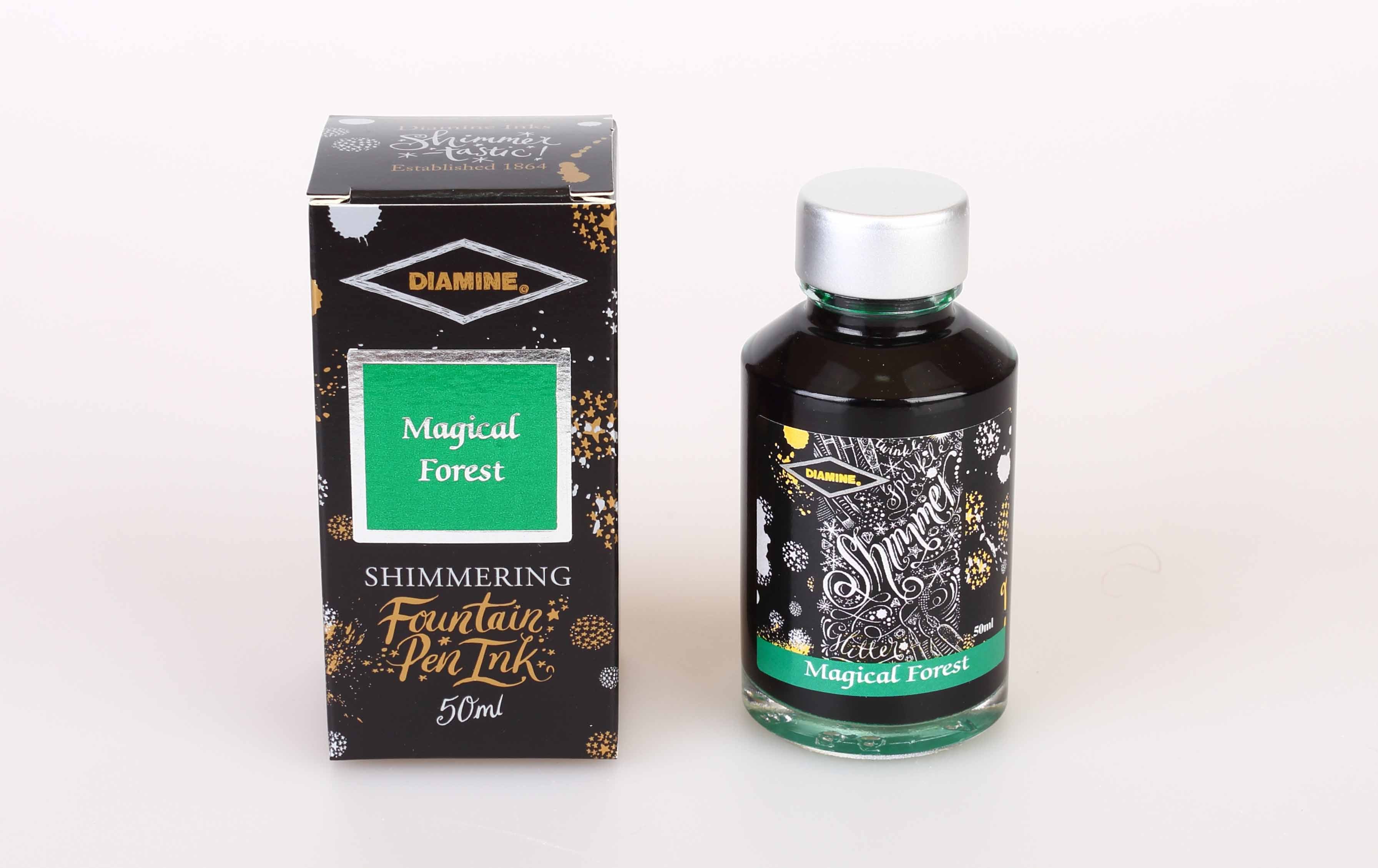 Diamine 50ml Shimmering Fountain Pen Ink - Magical Forest - Image 2