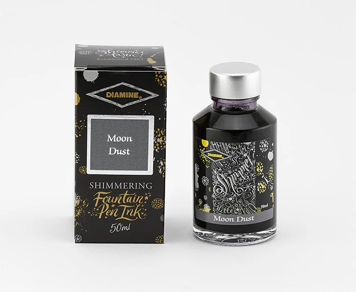 Diamine 50ml Shimmering Fountain Pen Ink - Moon Dust - Image 2